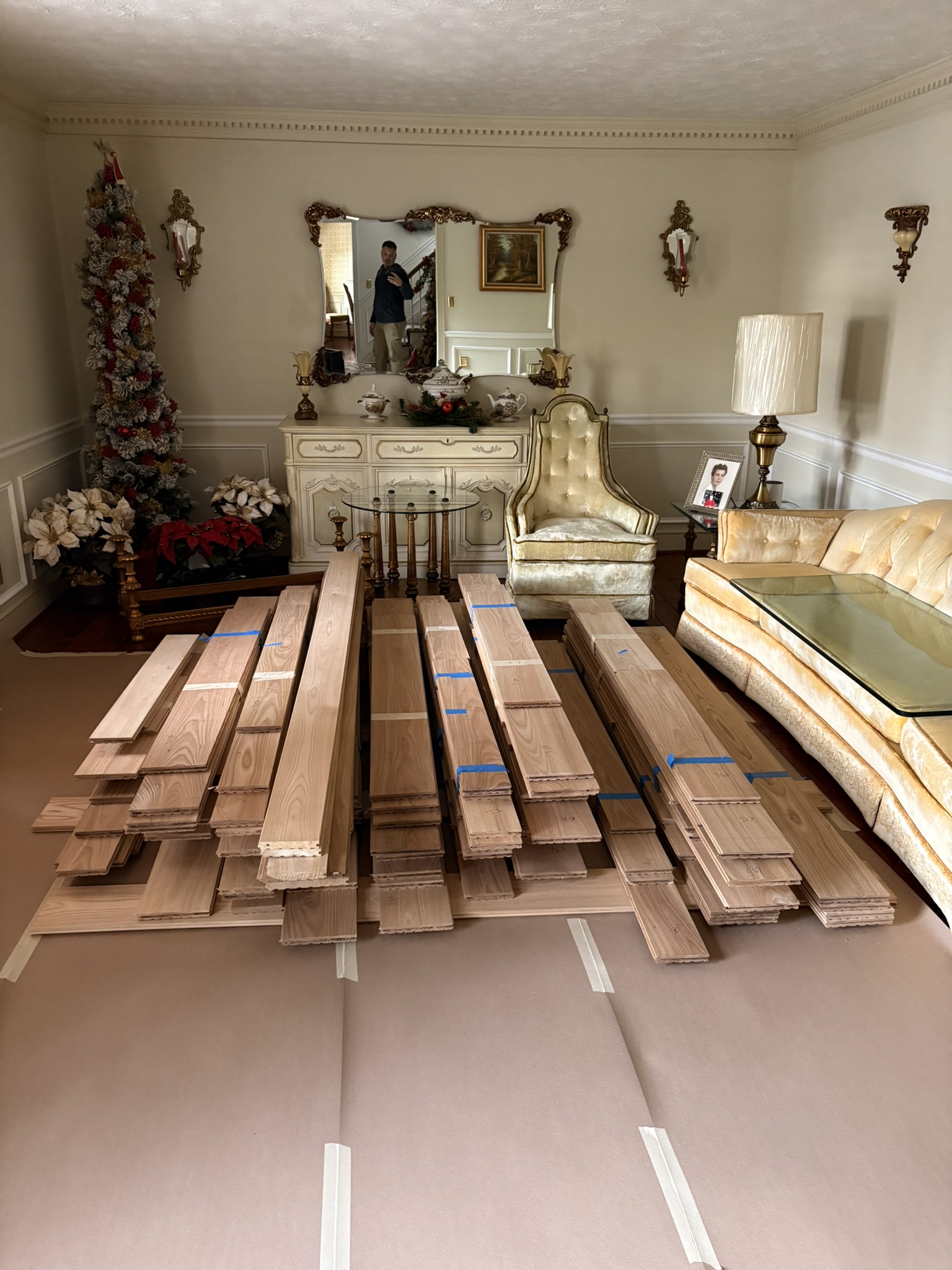 Acclimating elm floors