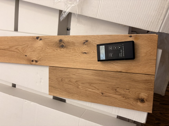 measuring moisture content in wood