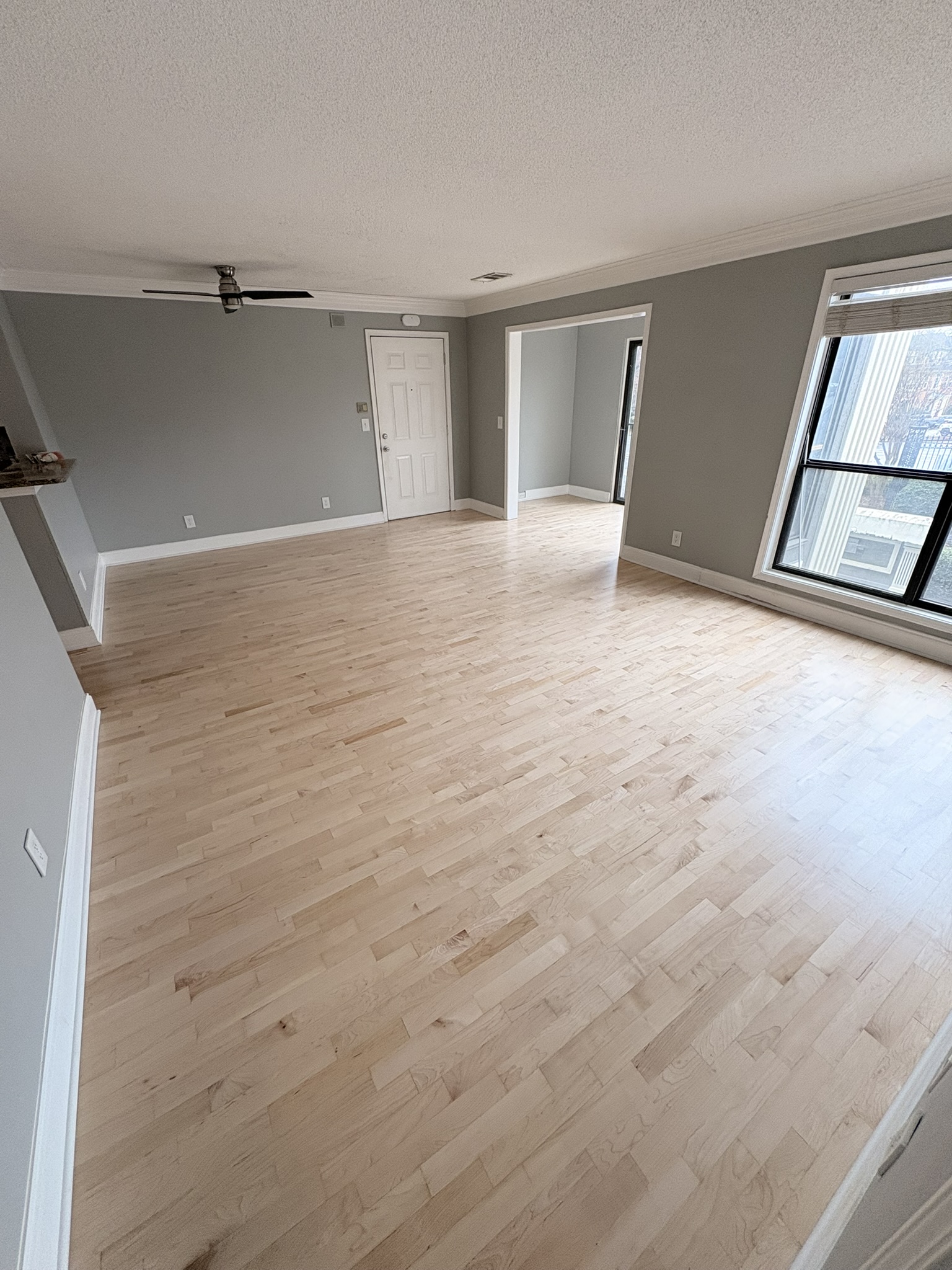 newly refinished maple floors