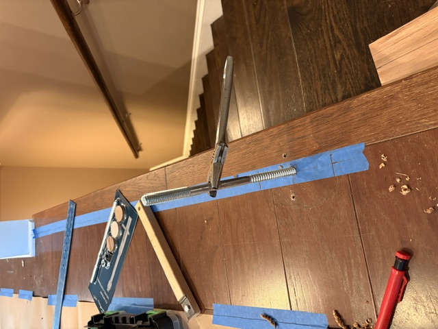 installaing newel post fastener