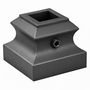 black satin flat baluster shoe