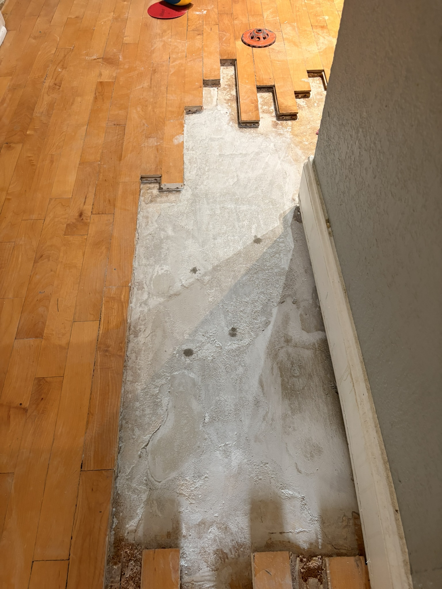 gypcrete subfloor repair