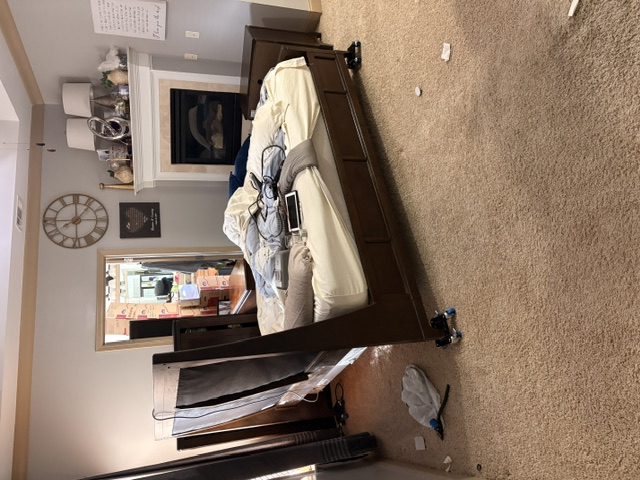 bed in bedroom