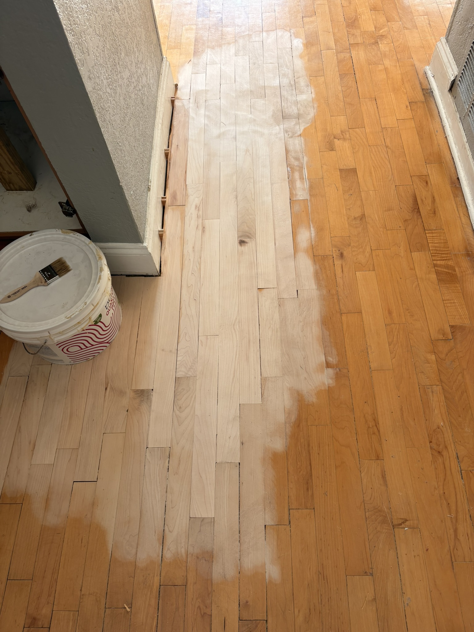 floor repair - new wood installed