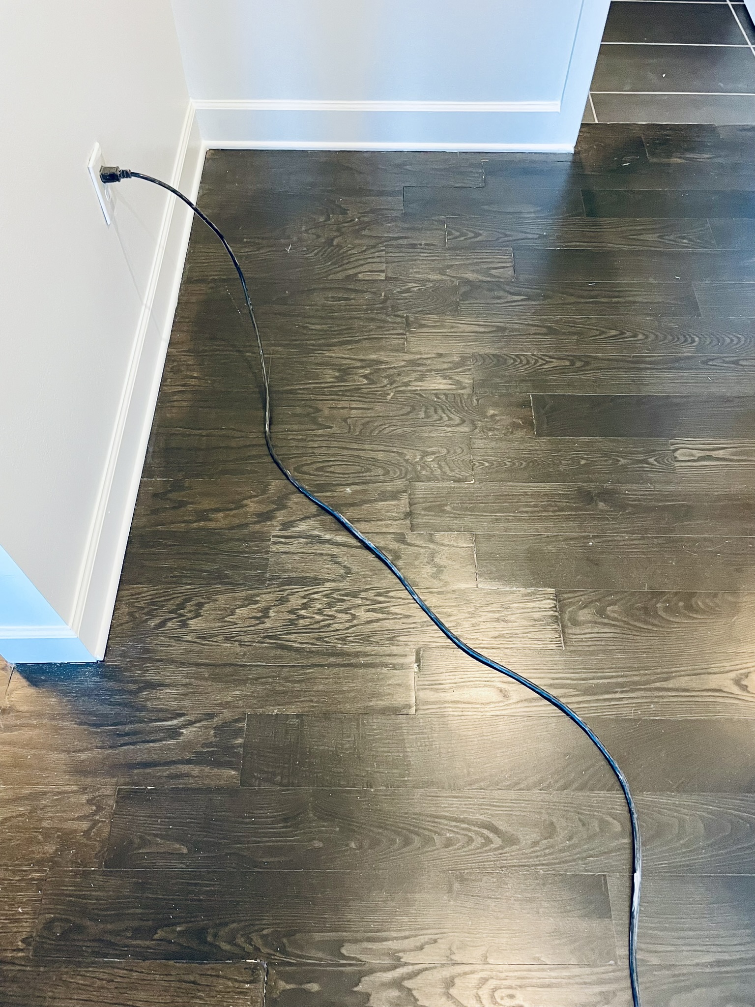 Before- bad floor repair