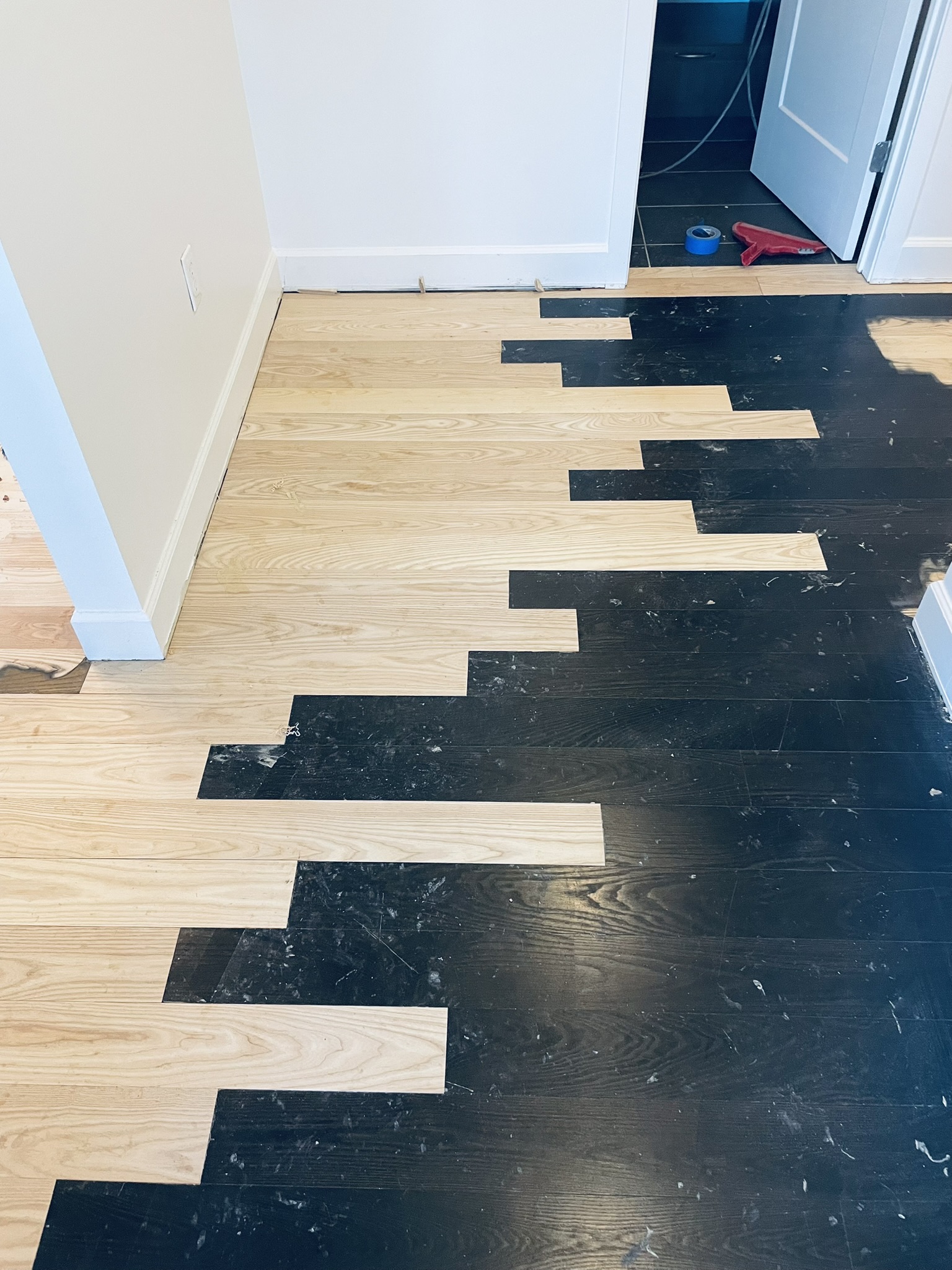 Floor repair - replacing floor boards